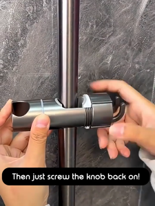 Slider Bar Showerhead Holder Adjustable Bathroom Rail Clamp