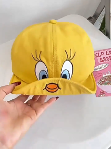 Mũ vàng vành uốn hình mỏ vịt cute dễ thương cho nữ nón kết đội đi chơi che nắng vui nhộn thời trang