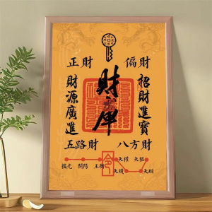 Bức Ảnh Gỗ Sáng Tạo Của Thần Tài Ngụ Ý Năm Con Đường Thần Tài Đến Để Mang May Mắn Cho Văn Phòng Trang Trí Bàn Làm Việc