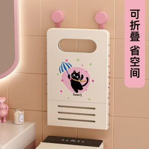 ถังเสื้อผ้าสกปรกพับได้สำหรับใช้ในบ้าน ชั้นวางเสื้อผ้าในห้องน้ำ ถังใส่เสื้อผ้า ชั้นวางเสื้อผ้า ถังใส่เสื้อผ้าสกปรก