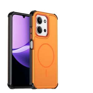 For Magsafe Magnetic Rugged Armor Phone Case For Xiaomi Redmi note 15 Pro+ 5G 15C 4G Heavy Duty Shockproof Protective Cover