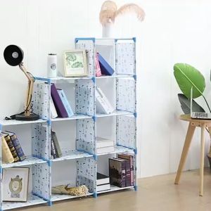 HomiesTrends DIY bookcases 9-Cube storage Bookcases clothes Storage for HomeOfficeBedroom Furniture Storage racks