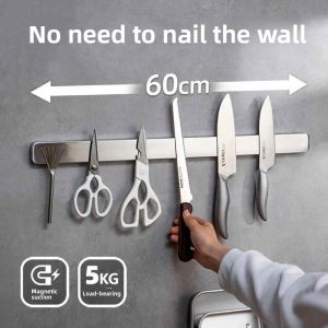 Besee | Magnetic Knife Strip Wall Mounting No Drilling Required