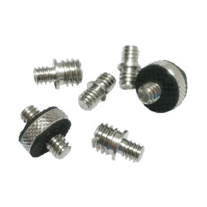 2/4PCS Stainless Steel Double Head Transfer Screws 1/4-20 to 3/8-16 Thread Adapter Monopod Male to Male Conversion Screws