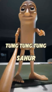 Đồ Chơi Lắp Ráp 3D Tung Tung Tung Sahur Có Khớp Figure Brainrot Tralalero Tralalala Vũ Trụ Thối Não
