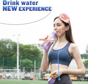 650ml Air Water Bottle Air Starter Set Drinking Bottles with Ramdom Flavour Pods 0 Sugar BPA Free Leak-proof Air Water Bottle Water Bottle with Seasoning Box Water Bottle with Straw Fruity Flavor Fun Water Cup Scent Ring Flavor pod Flavor Scent Cup