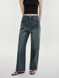 Fano | Quần Jeans Nữ Phong Cách Vintage Dáng Đứng Thẳng