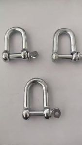 ZEO D-Type/U-Shaped Shackle Buckle D Ring Lock Bow Shackle Wire Rope Fastener Hardware Accessorie M4 M6 M8