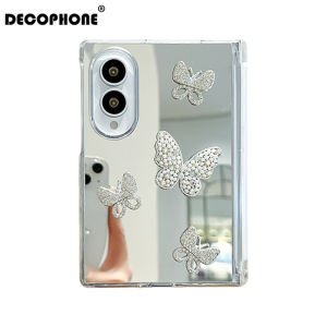 Ốp Lưng Chống Sốc Chống Rơi Gương Toàn Diện Bản Lề Giữa Cho Samsung Z Fold 8/8 Ultra/7/6 - Chất Liệu TPU + PC Trong Suốt
