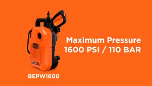 (100% genuine) BLACK+DECKER BEPW1600L PRESSURE WASHER L 100 BAR