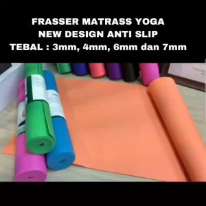 Frasser Matras Yoga Mat NBR PVC Alas Karpet Senam Lantai MTRS - YG 02