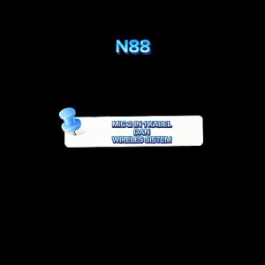 N88 MIC WIRELESS ORIGINAL TAFFSTUDIO PEGANG 1 HANDLE MIK KABEL WIRELESS SINGLE MIX WIRELES MIKROPHON