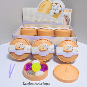 Trendy Pinch Fun Toy 6 Mini Buns Cute Mini Buns Toy Random Color Slow Rebound Stress Relief Toy Ideal Toy Gift for Children