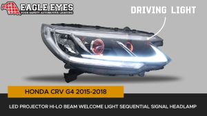 HONDA CRV G4 2015-2016 PROJECTOR LED HI-LO BEAM  SEQUENTIAL SIGNAL WELCOME LIGHT HEADLAMP
