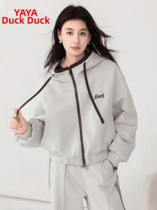 YAYA | Warm Leisure Goose Down Coat Set Women Short