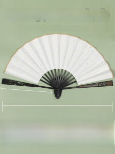 Chinese Ancient Style Xuan Paper Folding Fan Chinese Style Blank Fan Inscription Painting Fan Paper Gold Sprinkling Fan Surface Advertising Fan Customized DIY