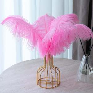 Wedding Decorative Ostrich Feather 30-35cm Living Room Table Centerpiece Aisle Decorative Accessory DIY Fashion Accessories