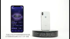 [SG] 20cm LED TEXT Screen App Support Rotating Turntable Display Base Stand. Call-To-Action Best For Live Streaming!