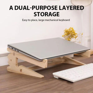 New Wooden Notebook Stand Portable Foldable Laptop Stand Smooth Easy To Install For Macbook Air Pro Accessories