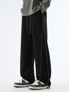 Loose Mens Harlan Sport Pants plus Size Straight Leg Sweatpants Extra Large Casual Wide Leg Spring Autumn Long Trousers