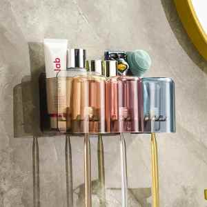 Drill-free Multi-functional Toothbrush Holder