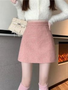 Spring New High Waist A-Line Mini Skirt Womens Checkered Short Skirt Slimming Skirts Elegant Ladylike Style Flower Field Quality