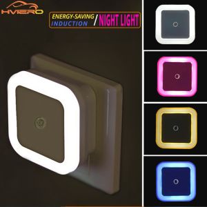 Mini LED Night Light Sensor Control Induction Energy Saving Sleeping Wall Lamp For Baby Room Bedroom Toilet Corridors Lighting