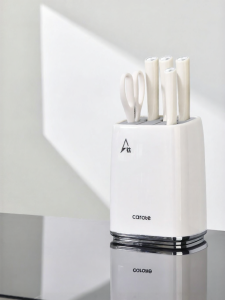 CAROTE | Titanium Knife Set Kitchen Tool Combo Auxiliary Cutting Board
