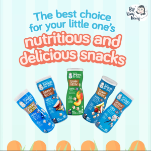 BB King Kong Gerber Puffs Peach 42g Canister Baby snack 8 months and above / Makanan bayi 8 bulan dan ke atas 泡芙桃子42g罐装宝宝零食8个月及以上
