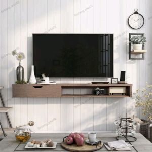 rak tv laci gantung minimalis modern rak gantung