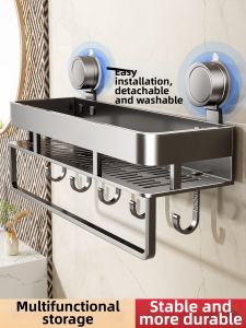 Suction Wall Storage Rack No Drilling