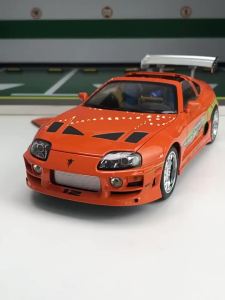 MAKEDA | 1:24 Scale Supra A80 911 GT3RS Supercar Model Toy Alloy Diecast Shock Absorption Doors Opened Sound Light Collection Sports Cars