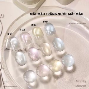 Sơn Móng Tay Gel Thủy Tinh Trong Suốt MIANEL 12ML Màu Trắng Sáng Dùng Được Cho Móng Trắng Và Hồng Chất Liệu Nhựa Dụng Cụ Làm Móng