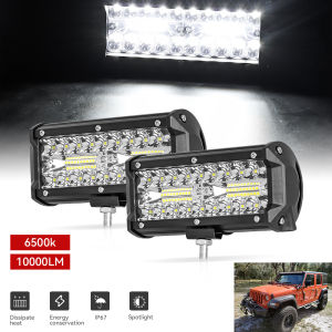 LED Sport Work Lamps 7 4“Automobile for Lada Offroad 4X4 vehicle Auxiliary Lights led work light 7inch Combo Driving Headlamp