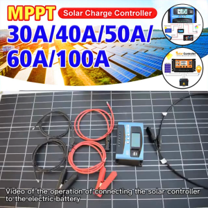 COD MPPT Solar Charge Controller 30A 60A 2 Regulator Dual USB LCD Automatic Identify 12V 24V MPS36