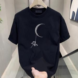 Áo Thun Nam Tay Ngắn Cotton Nguyên Chất Chất Lượng Cao Mùa Hè Phong Cách Mới Rộng Rãi Đa Năng Thời Trang Thường Ngày