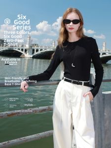 3COLOUR·S | Slim Fit Black Long Sleeve T-shirt