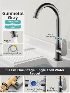 All Copper Flexible Spray Temperature Adjustable Faucet