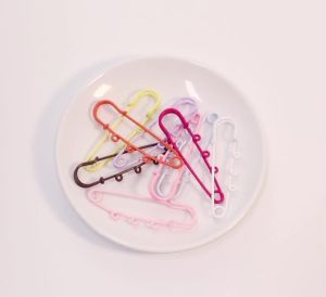 6pcs/lot Colorful Iron Brooch Safety Pins With 3 Loops For Jewelry Making DIY Women Brooch Crafts Decor Accessories