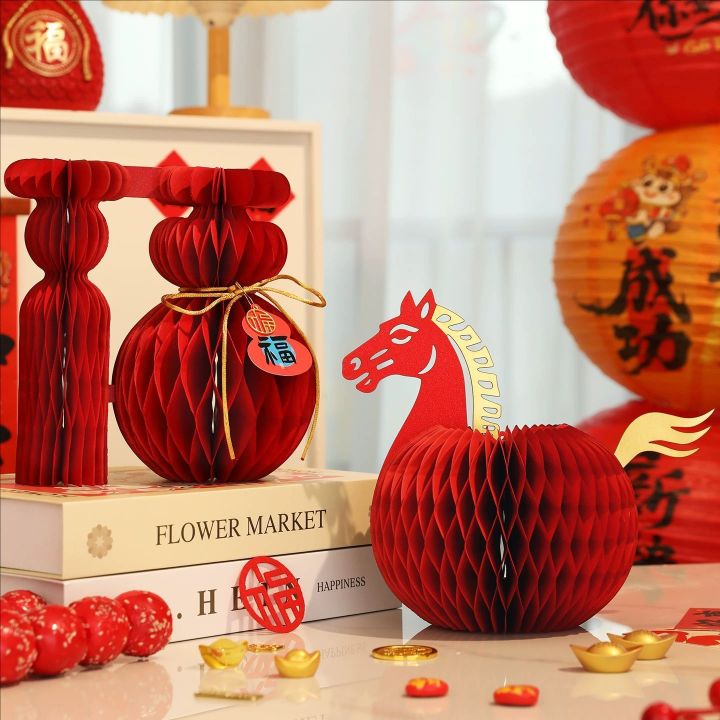 Năm 2026 của đồ trang trí bàn ngựa Trung Quốc năm mới 3D con giáp ngựa ...