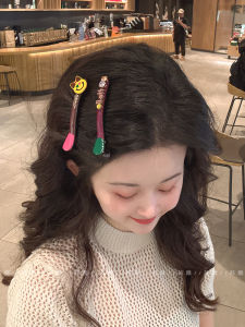 Korean Style Cat Ear Hair Clips Colorful Diamond Sparkling Side Bangs One Word Clips Cute High End Feeling Hair Accessories
