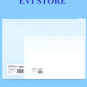 Set 6 túi zip trong Baoke khổ A4 / A5 / B6 - Túi miết trong chống nước 1288 / 1287 / 1286