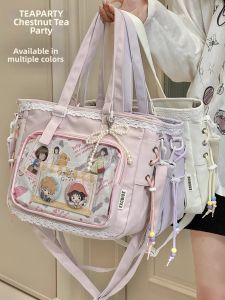 KDMILD | Academic Style Large Capacity Transparent Anime Fan Crossbody and Shoulder Bag
