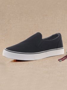 Double Star Eight Special Canvas Shoes Mens Casual Slip-On Breathable Lightweight Deck Shoes Fashionable round Toe Rubber Sole