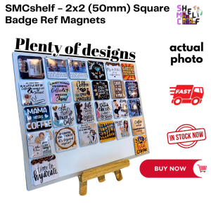 SMCSHELF 2025 Square Badge Fridge/Ref Magnet (COLLECTIBLES 3PCS) - Accessories - Display - Customized - Personalized - Magnets - Souvenirs"