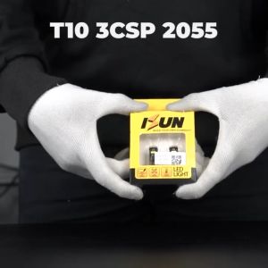 ISUN Lampu LED T10 W5W CANBus 3 CSP 2055 Car Interior Light Stable Power DC12V/2W