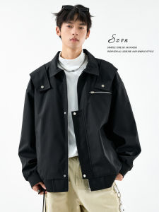 SZON | Trendy Patchwork Utility Moto Jacket Casual