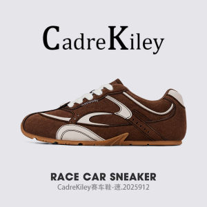Cadrv Kilry Mens Racing Shoes 2025 New Autumn Casual Deqin Flat Bottom Leisure Board Shoes Retro Trendy Shoes