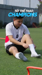 Tất thể thao Spinnix Champion chống trượt N-slip dệt mỏng êm ôm chân thoáng khí đá bóng pickleball