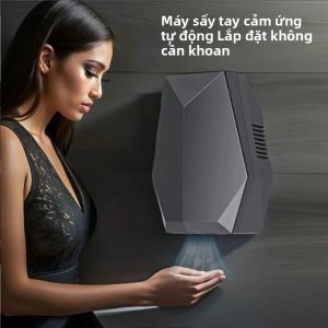 Máy Sấy Tay Cảm Ứng Tự Động Mini GMDQ Máy Sấy Tay Không Khí Ấm Tốc Độ Cao 1600W Có Cảm Biến Cho Nhà Vệ Sinh Công Cộng